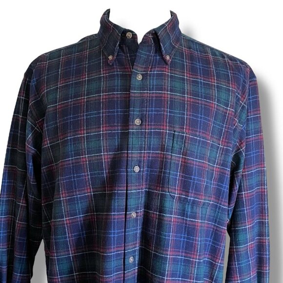 Pendleton Mens Fireside Shirt Sz XXL Navy Plaid Wool Massachusetts State Tartan - Picture 3 of 8